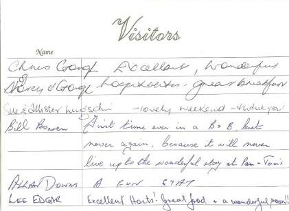 visitor book 2